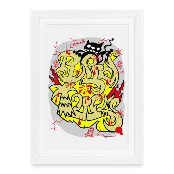 Art Urban Decay Mock-up - Framed poster (27 × 37 cm) - white - Front