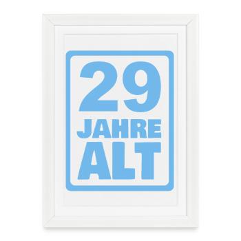29 - Affiche encadrée (27 × 37 cm) - blanc - Devant