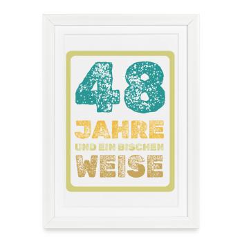 48 - Framed poster (27 × 37 cm) - white - Front