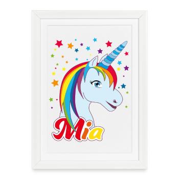 Mia , maiden name, favorite name - Framed poster (27 × 37 cm) - white - Front