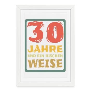 30 - Framed poster (27 × 37 cm) - white - Front