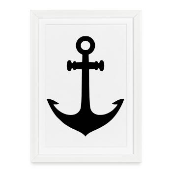 Anchor - Framed poster (27 × 37 cm) - white - Front