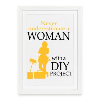 2541614 128189769 DIY - Affiche encadrée (27 × 37 cm) - blanc - Devant