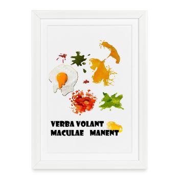 taches - Affiche encadrée (27 × 37 cm) - blanc - Devant