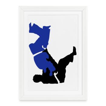 judo - Framed poster (27 × 37 cm) - white - Front