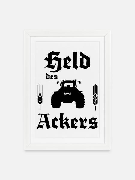 Hero av feltet rettetang - Innrammet plakat (27 × 37 cm) - hvit