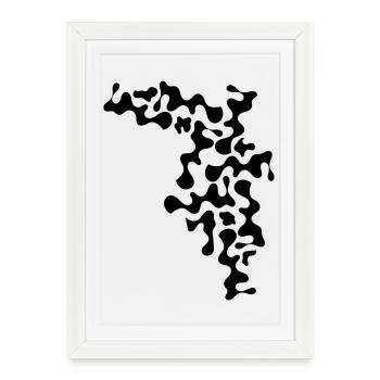 stains - Framed poster (27 × 37 cm) - white - Front
