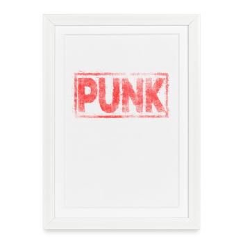 punk - Affiche encadrée (27 × 37 cm) - blanc - Devant