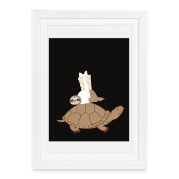 Animaux - Affiche encadrée (27 × 37 cm) - blanc - Devant