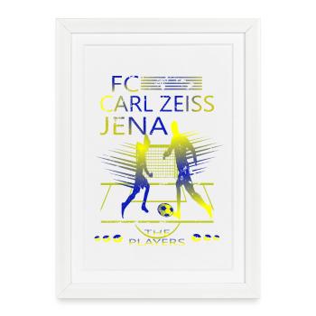 FC Carl Zeiss Jena - Affiche encadrée (27 × 37 cm) - blanc - Devant