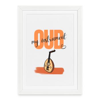 Oud - My Instrument - Framed poster (27 × 37 cm) - white - Front