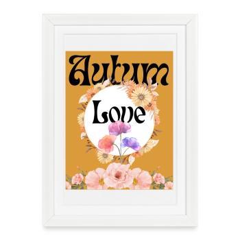 Cercle de Fleurs d’Amour Aurum - Affiche encadrée (27 × 37 cm) - blanc - Devant
