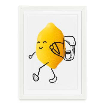 Wander Citrus - Framed poster (27 × 37 cm) - white - Front