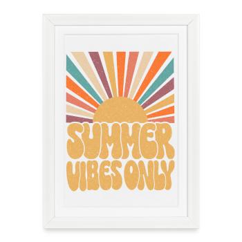 Ambiance estivale uniquement - Affiche encadrée (27 × 37 cm) - blanc - Devant
