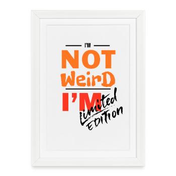 Pas bizarre, je suis Bold Gradient - Affiche encadrée (27 × 37 cm) - blanc - Devant
