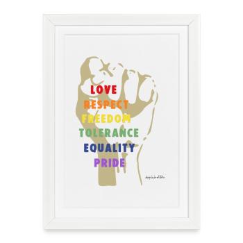Strength and Respect - Framed poster (27 × 37 cm) - white - Front