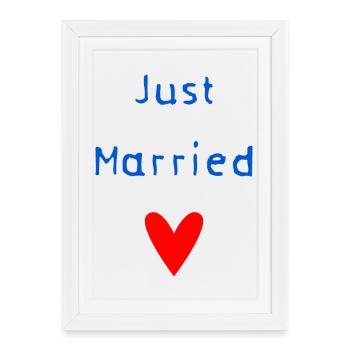 EVJF. MARIEE. TEAM. TEAM MARIEE. FUTURE MARIEE - Affiche encadrée (27 × 37 cm) - blanc - Devant