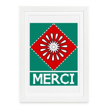 THANK YOU. MISTRESS. MASTER. THANK YOU MISTRESS - Framed poster (27 × 37 cm) - white - Front