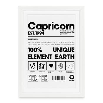 Capricorne 1994 - Affiche encadrée (27 × 37 cm) - blanc - Devant