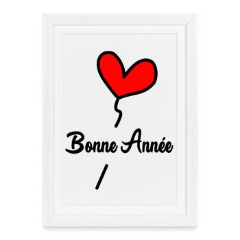 HAPPY NEW YEAR. NEW YEAR'S EVE. NEW YEAR - Framed poster (27 × 37 cm) - white - Front
