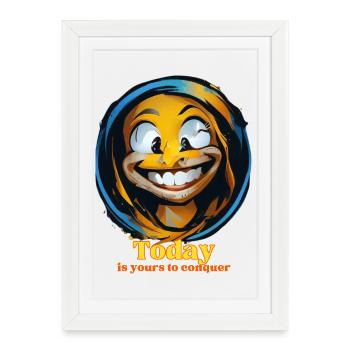 is yours to conquer - Framed poster (27 × 37 cm) - white - Front