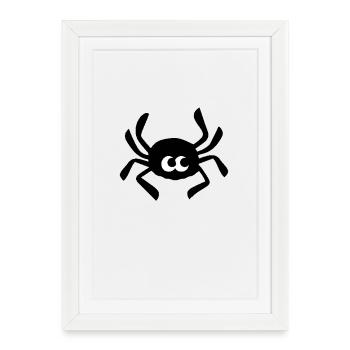 Intrepid Spider - Framed poster (27 × 37 cm) - white - Front