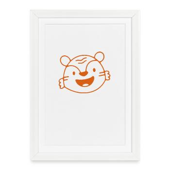 Mighty Tiger - Framed poster (27 × 37 cm) - white - Front