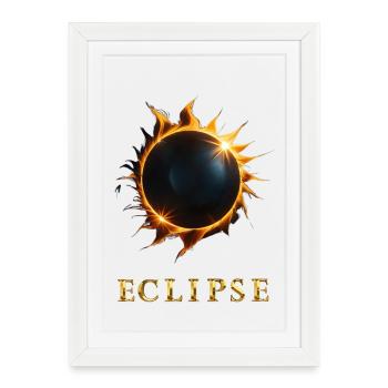 Eclipse - Framed poster (27 × 37 cm) - white - Front