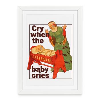 Art médiéval des mamans - Affiche encadrée (27 × 37 cm) - blanc - Devant