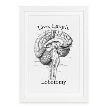 Lobotomy - Framed poster (27 × 37 cm) - white - Front