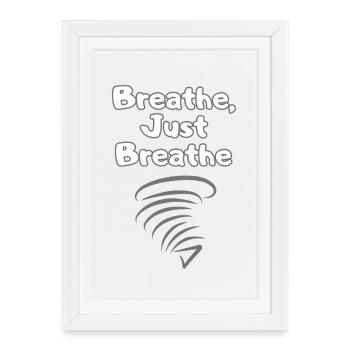 BREATH Self-Care – Self Love Statement - Framed poster (27 × 37 cm) - white - Front