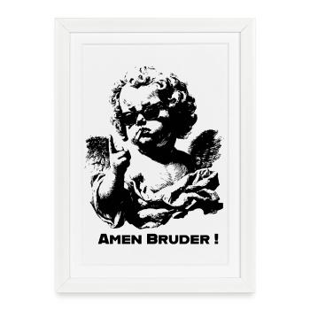 Kid - Angel - Framed poster (27 × 37 cm) - white - Front