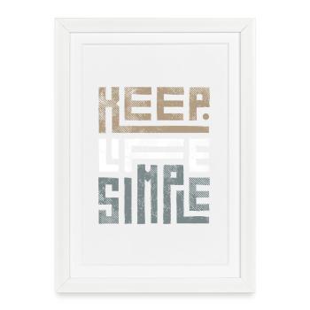 Message Motivante et Encouragements - Affiche encadrée (27 × 37 cm) - blanc - Devant