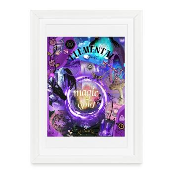 Or magique élémentaire - Affiche encadrée (27 × 37 cm) - blanc - Devant