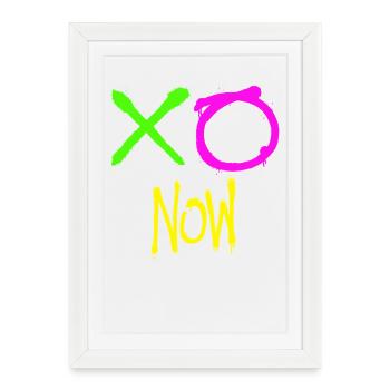 XO maintenant - Affiche encadrée (27 × 37 cm) - blanc - Devant
