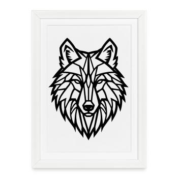 Mystic Wolf – Wilderness & Freedom - Framed poster (27 × 37 cm) - white - Front