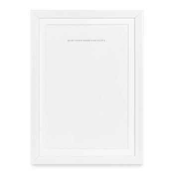Esprits tranquilles Vérités Typo - Affiche encadrée (27 × 37 cm) - blanc - Devant