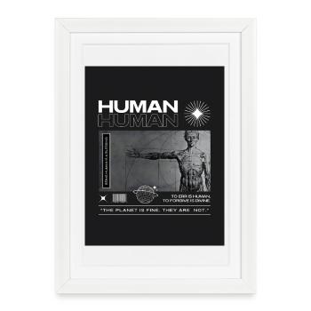 Being Human is a blessing. - Framed poster (27 × 37 cm) - white - Front