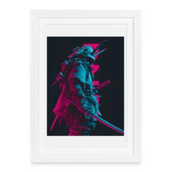 Samouraïs dans l’ombre - Affiche encadrée (27 × 37 cm) - blanc - Devant
