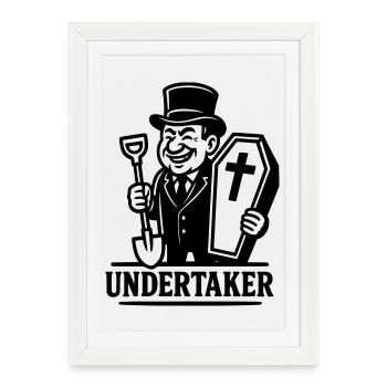 Enterreur Enterrement - Affiche encadrée (27 × 37 cm) - blanc - Devant