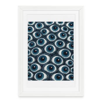 Eye Pattern - Framed poster (27 × 37 cm) - white - Front