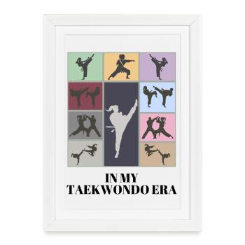 À mon époque de taekwondo - Affiche encadrée (27 × 37 cm) - blanc - Devant