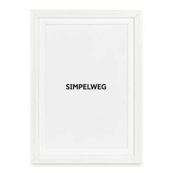 Simply – Flemish Simplicity - Framed poster (27 × 37 cm) - white - Front