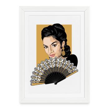 LOLA Fan - Framed poster (27 × 37 cm) - white - Front