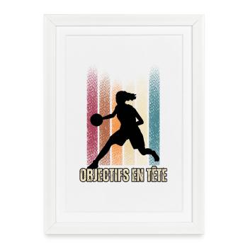 Goals in mind - Framed poster (27 × 37 cm) - white - Front