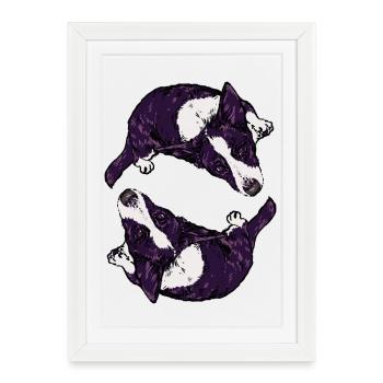 CORGIS - Framed poster (27 × 37 cm) - white - Front