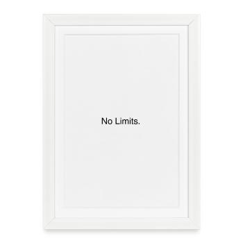Aucune limite. - Affiche encadrée (27 × 37 cm) - blanc - Devant