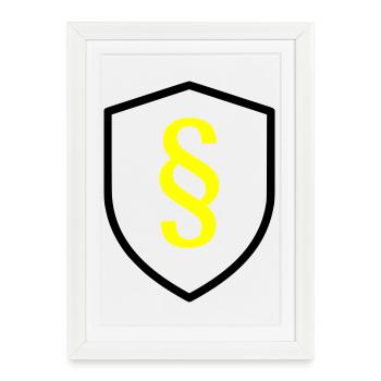 Paragraph Shield Law - Framed poster (27 × 37 cm) - white - Front
