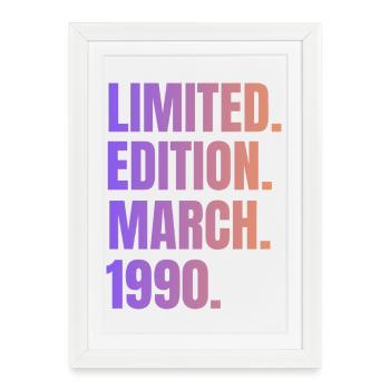 Limited Edition March 1990 - Framed poster (27 × 37 cm) - white - Front