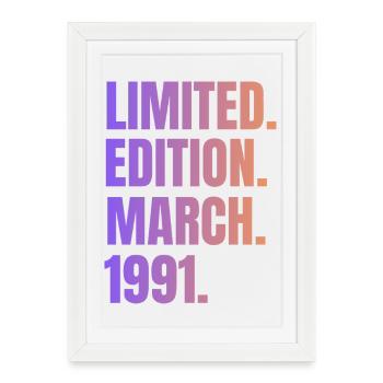 Limited Edition March 1991 - Framed poster (27 × 37 cm) - white - Front